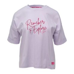 T-shirt Damski Hillevi. Czerwone t-shirty ELBRUS, bez wzorów, bez kołnierzyka, bez ramiączek. Za 80.99 zł.