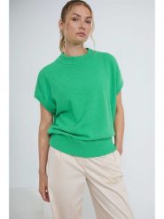 Josephine & Co Sweter "Dian" w kolorze zielonym rozmiar: XXL. Zielone swetry Josephine & Co, xxl, bez wzorów, bez ramiączek. Za 106.13 zł.