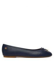 LAUREN RALPH LAUREN Baleriny Jayna 802940728004 Granatowy. Niebieskie baleriny Lauren Ralph Lauren, bez wzorów, ze skóry, bez obcasa. Za 549.99 zł.