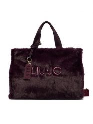 Liu Jo Torebka TF6212 E1135 Fioletowy. Fioletowe shopper Liu Jo, bez wzorów, z materiału, bez dodatków. Za 499.99 zł.