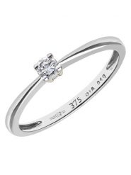 Revoni Złoty pierścionek z diamentem rozmiar: 58. Szare pierścionki Revoni, z diamentem, złote. Za 1,631.77 zł.