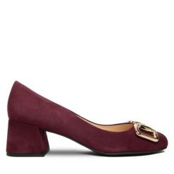 Półbuty HÖGL. Czarne czółenka Högl, bez wzorów, bez obcasa, na obcasie, bez zapięcia. Za 849.99 zł.