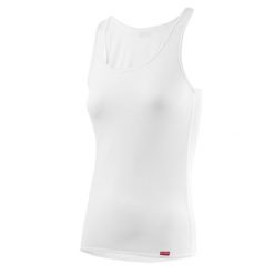 Damski tank top Löffler Transtex Light. Białe topy LOFFLER, l, bez wzorów, bez kołnierzyka, bez ramiączek. Za 259.50 zł.