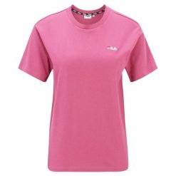 T-shirt Damski Binedorf. Czerwone t-shirty Fila, bez wzorów, bez kołnierzyka, bez ramiączek. Za 121.99 zł.