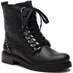 Botki EVA MINGE - Almendrale 4E 18RG1372629EF 101. Czarne botki Eva Minge, bez wzorów, z materiału, bez obcasa, bez zapięcia. W wyprzedaży za 339.00 zł.