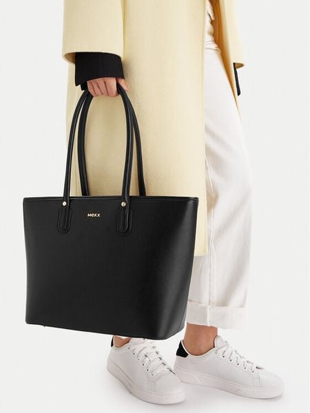 MEXX Torebka EO-MEXX-S-006-09 Czarny. Czarne shopper Mexx, bez wzorów, z materiału, bez dodatków. Za 194.99 zł.