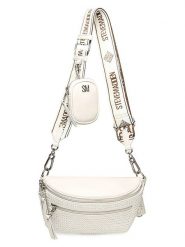 Steve Madden Saszetka w kolorze kremowym - 23 x 14 x 9 cm rozmiar: onesize. Brązowe torby na ramię Steve Madden, bez wzorów, z materiału, sportowe, przez ramię, bez dodatków. Za 249.76 zł.