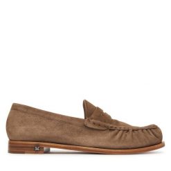 Lordsy Max Mara. Brązowe lordsy Max Mara, bez wzorów, bez obcasa, bez zapięcia. Za 2,764.00 zł.