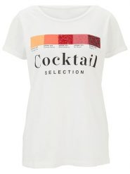 Heine Koszulka w kolorze białym rozmiar: 40. Białe bluzki Heine, bez wzorów, bez kołnierzyka, bez ramiączek. Za 34.99 zł.