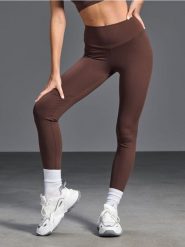 Legginsy - brązowy. Brązowe legginsy Sinsay, l, bez wzorów, długie. W wyprzedaży za 27.99 zł.