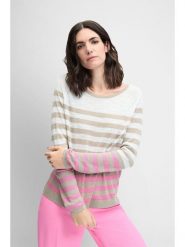 Cinque Sweter ''Cimariella'' w kolorze jasnoróżowo-biało-beżowym rozmiar: XXL. Białe swetry Cinque, xxl, bez wzorów, ze splotem, bez ramiączek. Za 214.95 zł.