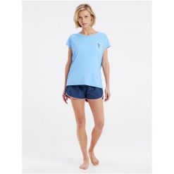 Koszulka damska Protest PRTMERU surf t-shirt. Niebieskie koszulki sportowe Protest, bez wzorów, bez ramiączek. Za 189.99 zł.