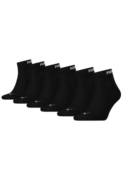 Puma Skarpety Elements Quarter 6-Pack 90798501. Czarne skarpety Puma, bez wzorów, z bawełny. Za 76.99 zł.