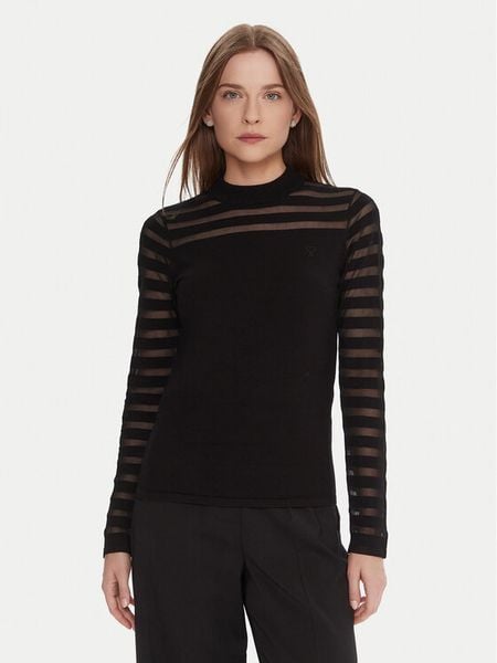 LOLA CASADEMUNT Bluzka LF2511015 Czarny Slim Fit. Czarne bluzki LOLA CASADEMUNT, l, bez wzorów, z wiskozy, bez kołnierzyka, bez ramiączek. Za 309.99 zł.