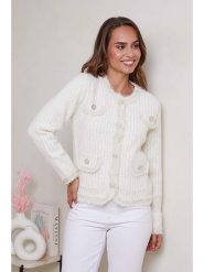 Soft Cashmere Kardigan w kolorze kremowym rozmiar: 34/36. Brązowe kardigany Soft Cashmere, bez wzorów, z kaszmiru. Za 83.62 zł.