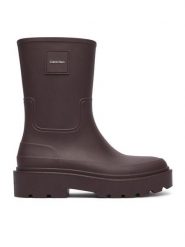 Calvin Klein Kalosze Rainboot Rubber HW0HW03179 Brązowy ciemny. Brązowe kalosze Calvin Klein, bez wzorów, z syntetyku. Za 409.99 zł.