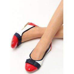 Biało-Czerwone Balerinki Ariella. Baleriny Born2be. Za 49.99 zł.