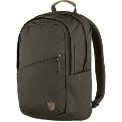FJALLRAVEN Plecak RAVEN 20 Dark Olive. Zielone plecaki Fjällräven, bez wzorów, z tkaniny. Za 458.85 zł.