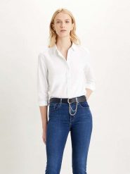 Levi's Koszula w kolorze białym rozmiar: S. Białe koszule Levi's®, s, bez wzorów, z bawełny, bez kołnierzyka, bez ramiączek. Za 123.25 zł.
