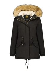 Maison Montaigne Parka "Ampumai" w kolorze czarnym rozmiar: L. Czarne parki Maison Montaigne, l, bez kaptura. Za 211.81 zł.