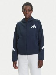 Adidas Bluza Z.N.E. JW5320 Granatowy Loose Fit. Niebieskie bluzy Adidas, l, bez wzorów, z bawełny, bez kaptura. Za 479.99 zł.