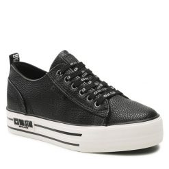 Trampki Big Star Shoes. Czarne trampki BIG STAR SHOES, bez wzorów, bez zapięcia. Za 139.99 zł.