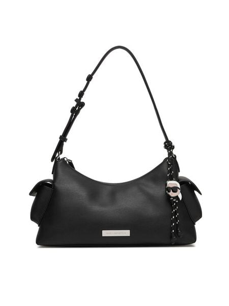 KARL LAGERFELD Torebka B1W30004 Czarny. Czarne torebki klasyczne KARL LAGERFELD, bez wzorów, z materiału, bez dodatków. Za 849.99 zł.