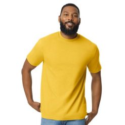 Koszulka Unisex Dla Dorosłych Softstyle Midweight. Niebieskie bluzki GILDAN, s, bez wzorów, sportowe, bez kołnierzyka, bez ramiączek. Za 43.99 zł.