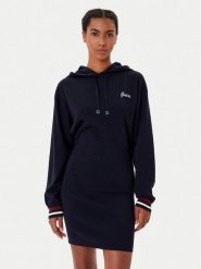 Guess Sukienka dzianinowa V5BK01 Z1152 Granatowy Regular Fit. Niebieskie sukienki Guess, m, z aplikacjami, z dzianiny, bez kołnierzyka, bez ramiączek. Za 529.99 zł.