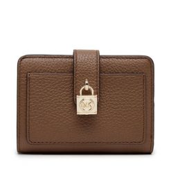 Mały Portfel Damski MICHAEL Michael Kors. Brązowe portfele MICHAEL Michael Kors, bez wzorów. Za 419.99 zł.