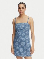 Roxy Sukienka jeansowa Dreamy Daze ERJDD03011 Niebieski Regular Fit. Niebieskie sukienki Roxy, xs, bez wzorów, z bawełny, bez kołnierzyka, bez ramiączek. Za 319.99 zł.