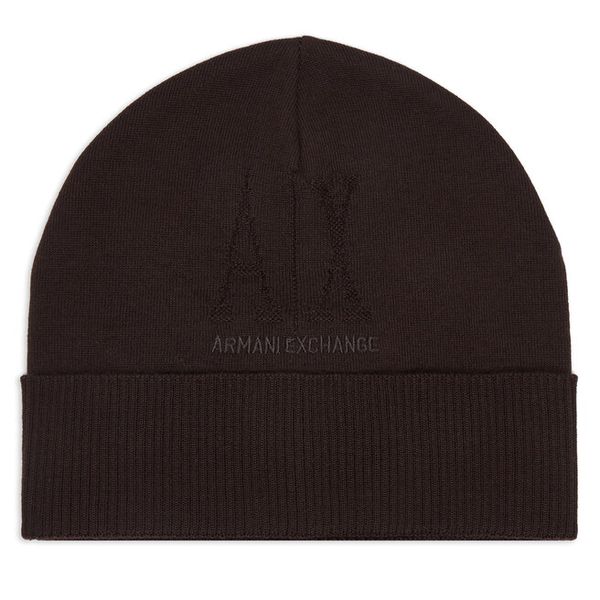 Czapka Armani Exchange. Brązowe czapki Armani Exchange, bez wzorów. Za 264.99 zł.