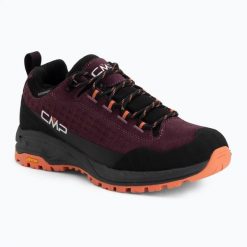 Buty damskie CMP Vertyx Low. Czerwone trekkingi CMP, ze skóry, trekkingowe. Za 509.99 zł.