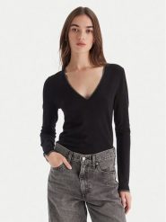 Liu Jo Sweter MF5227 MS49I Czarny Regular Fit. Czarne swetry Liu Jo, s, bez wzorów, z syntetyku, bez ramiączek. Za 399.99 zł.