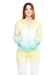 Damska bluza z zamkiem błyskawicznym na całej długości Silence Work. Zielone bluzy LEONE 1947 APPAREL, l, bez wzorów, z bawełny, z kapturem. Za 126.26 zł.
