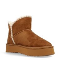 Wrangler Botki zimowe "Elsa" w kolorze jasnobrązowym rozmiar: 36. Brązowe botki Wrangler, na zimę, bez wzorów, bez obcasa, na platformie, bez zapięcia. Za 194.15 zł.