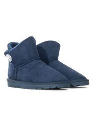 ISLAND BOOT Botki zimowe "Dona" w kolorze niebieskim rozmiar: 40. Niebieskie botki Island Boot, na zimę, bez wzorów, bez obcasa, bez zapięcia. Za 170.95 zł.