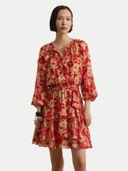 LAUREN RALPH LAUREN Sukienka letnia 200P08669001 Czerwony Regular Fit. Czerwone sukienki Lauren Ralph Lauren, na lato, bez wzorów, z syntetyku, bez kołnierzyka, bez ramiączek. Za 1,299.00 zł.