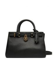 Tommy Hilfiger Torebka American Icon Mini Tote Leather AW0AW17926 Czarny. Czarne torebki klasyczne TOMMY HILFIGER, bez wzorów, ze skóry, bez dodatków. Za 1,299.00 zł.