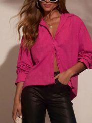 Milan Kiss Bluzka w kolorze różowym rozmiar: M. Różowe bluzki Milan Kiss, m, bez wzorów, bez kołnierzyka, bez ramiączek. Za 126.99 zł.