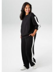 Aniston Bluza w kolorze czarnym rozmiar: 48. Czarne bluzy Aniston, bez wzorów, bez kaptura. Za 56.79 zł.