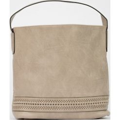 Toreba shopper z ozdobną plecionką. Portfele Greenpoint. Za 99.99 zł.