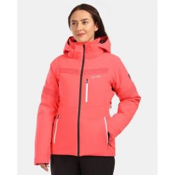 Damska kurtka narciarska Kilpi VALERA-W. Czerwone kurtki narciarskie Kilpi, bez wzorów, bez kaptura, narciarskie. Za 919.99 zł.