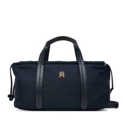 Torebka Tommy Hilfiger. Niebieskie torebki klasyczne TOMMY HILFIGER, bez wzorów, z nylonu, bez dodatków. Za 409.99 zł.