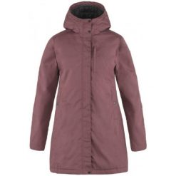 Płaszcz damski Fjallraven Kiruna Padded Parka. Czerwone parki Fjällräven, z puchu, sportowe, bez kaptura. Za 1,584.99 zł.
