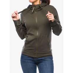 Bluza rozpinana damska Super.natural Solution Hoodie. Zielone bluzy super.natural, bez wzorów, bez kaptura. Za 602.99 zł.
