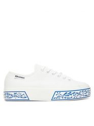 Superga Tenisówki S3146EW 3740 Biały. Białe trampki Superga, bez wzorów, z materiału, bez zapięcia. Za 359.99 zł.