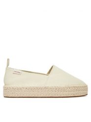 Calvin Klein Jeans Espadryle Platform Espadrille Ml Cs YW0YW01871 Beżowy. Brązowe espadryle Calvin Klein Jeans, bez wzorów, z jeansu, bez obcasa, bez zapięcia. Za 279.99 zł.