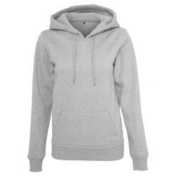 Damska Bluza Z Kapturem. Szare bluzy BUILD YOUR BRAND, xl, bez wzorów, z kapturem. Za 158.99 zł.