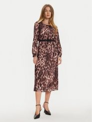 Rinascimento Sukienka codzienna CFC0121279003 Brązowy Slim Fit. Brązowe sukienki Rinascimento, na co dzień, xs, bez wzorów, z syntetyku, bez kołnierzyka, bez ramiączek, proste. Za 319.99 zł.